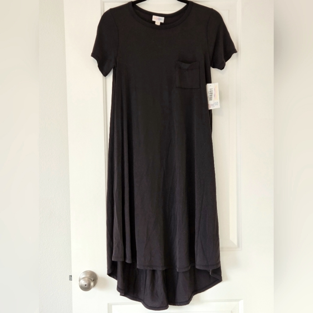 NWT LuLaRoe Black Modal 'Carly' Swing Dress